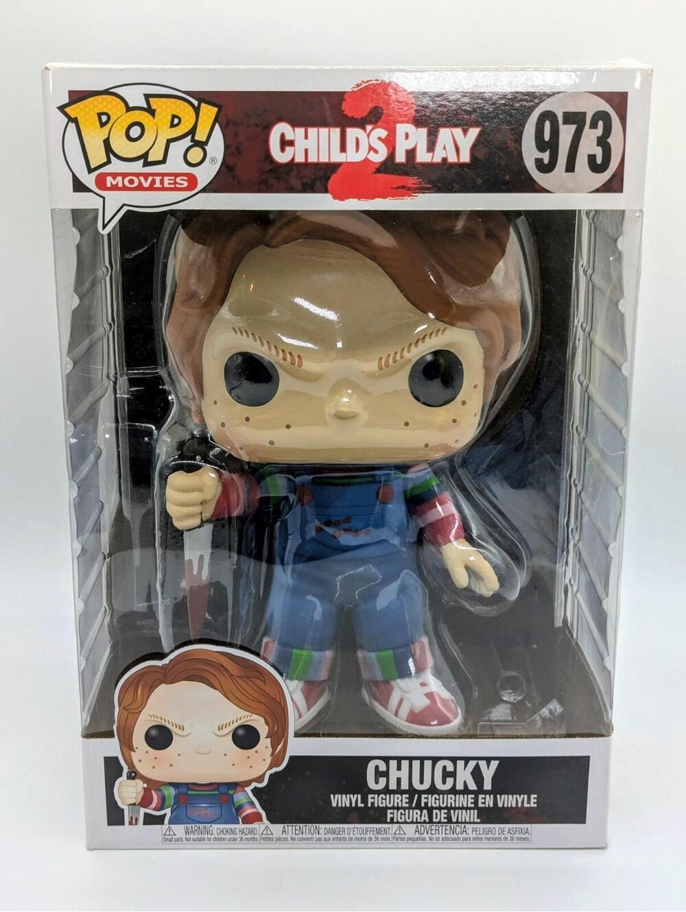 Funko Pop! Jumbo Vinyl Chucky Child's Play 2 #973 Horror Collectible Figure